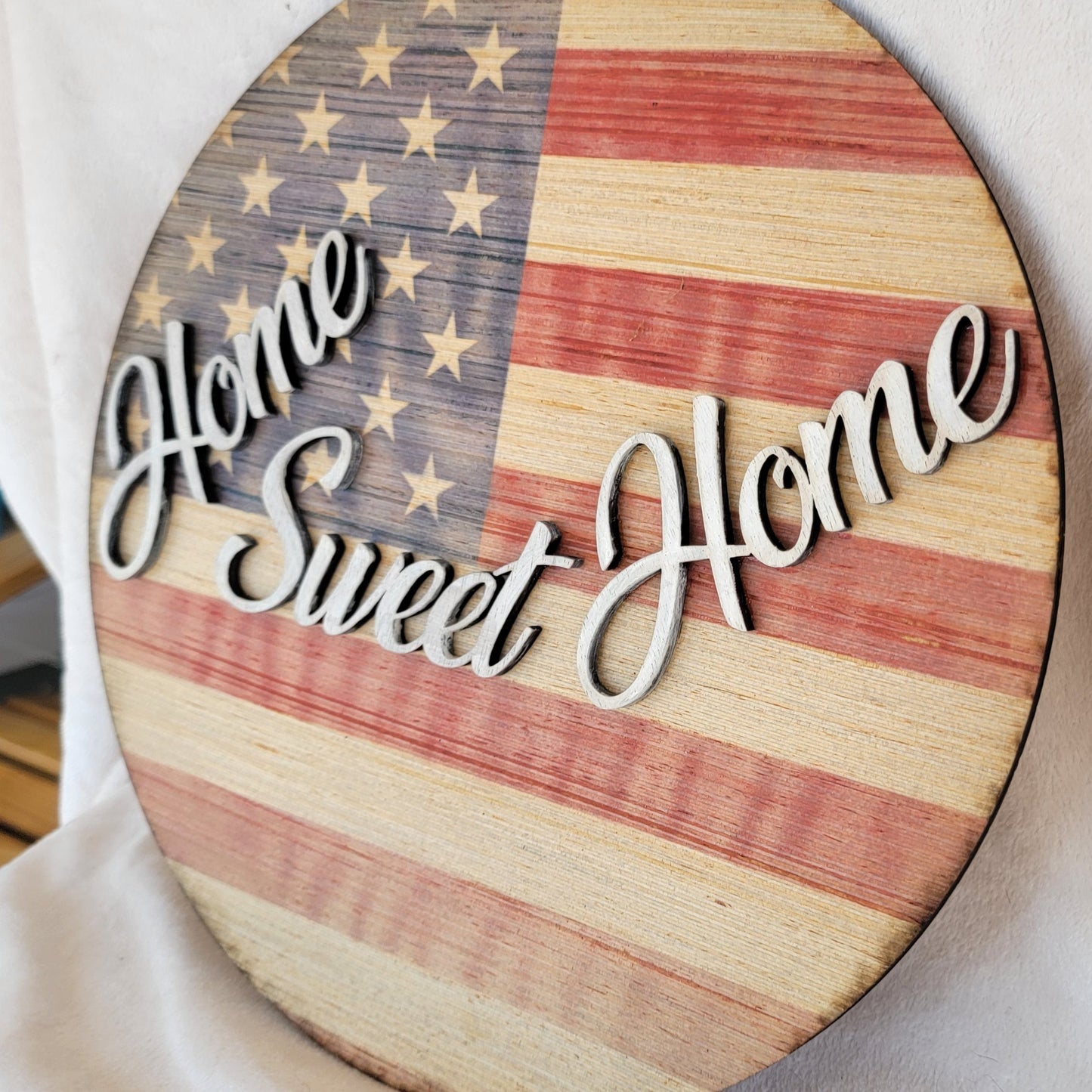 12.5" Round Home Sweet Home