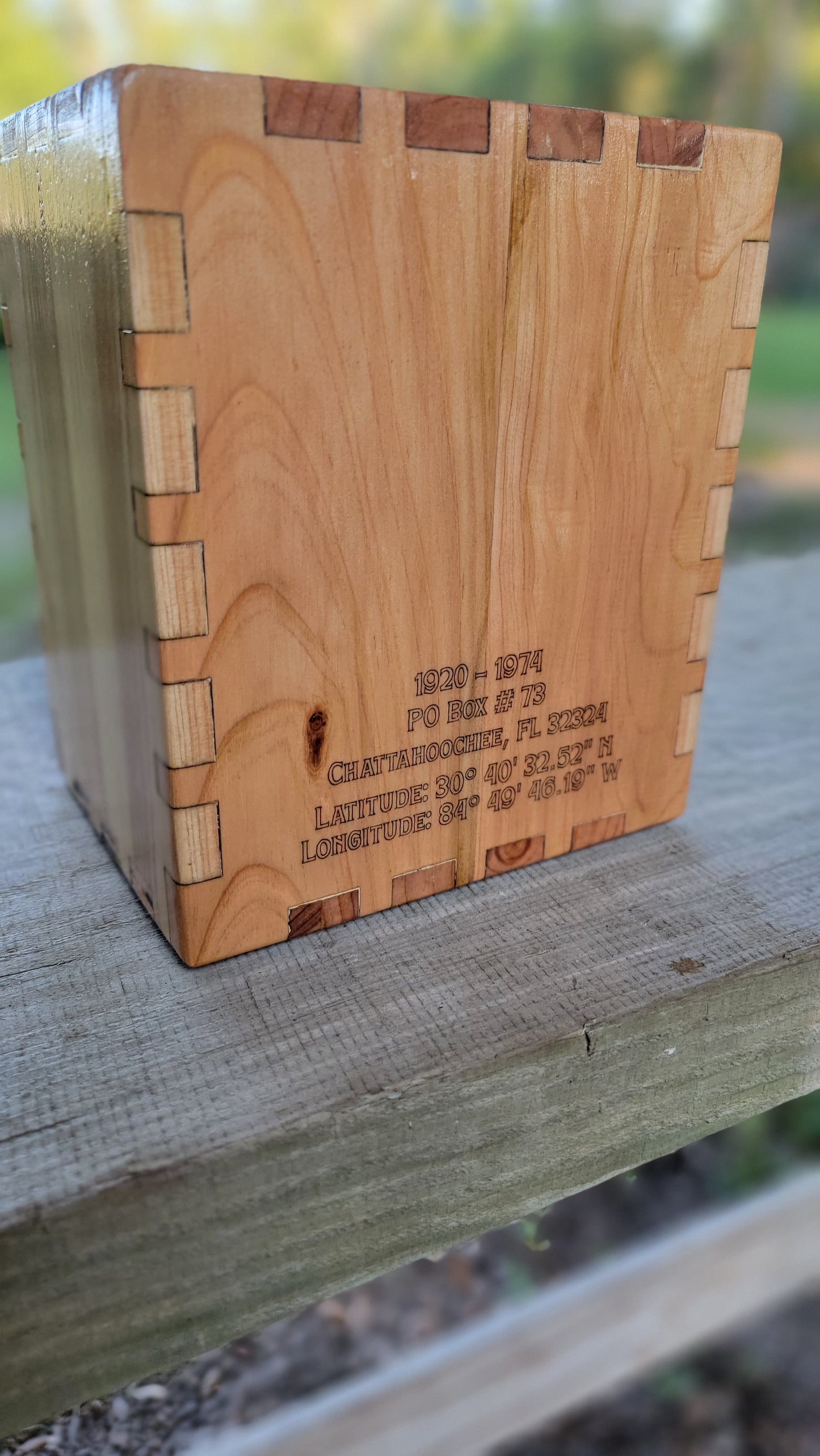 Custom Wood Bank with Antique USPS PO Box Door #73 - Build #3