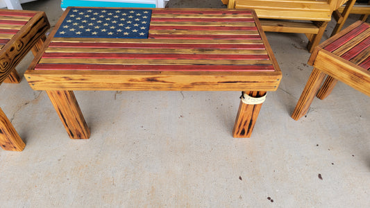 Custom Built Coffee Tables - American Flag