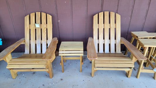 Custom Built Set Adirondack Bayside Set with Table